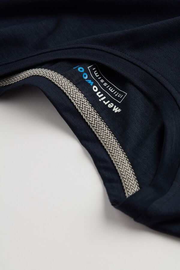 Intimissimi Camiseta Manga Corta De Lana Merina Elastizada