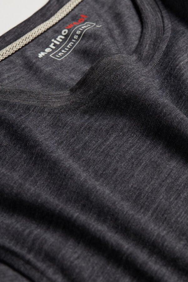 Intimissimi Camiseta Manga Corta De Lana Merina Elastizada