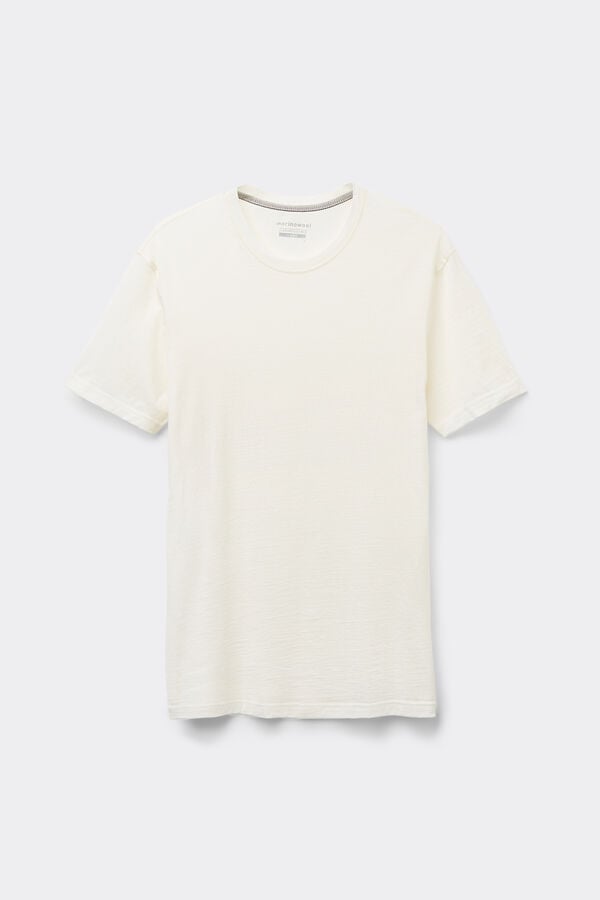 Intimissimi Camiseta Manga Corta De Lana Merina Elastizada