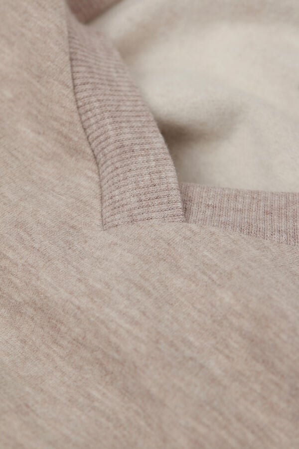 Intimissimi Camiseta Manga Larga Cuello De Pico Soft Chevron