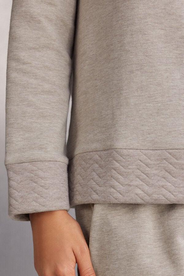 Intimissimi Camiseta Manga Larga Cuello de Pico Soft Chevron