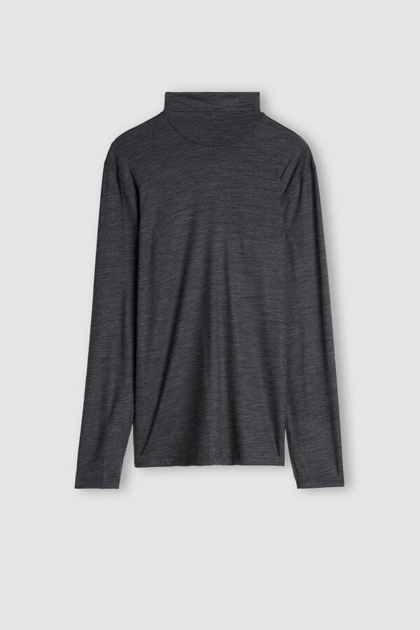 Intimissimi Camiseta Manga Larga Lana Merina Cuello Alto
