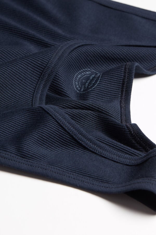 Intimissimi Camiseta Sin Mangas De Hombre En Algodón Superior Con Canalé