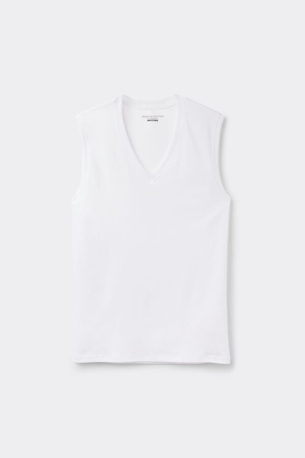 Intimissimi Camiseta Sin Mangas Y Con Tirantes Anchos De Algodón Mercerizado Premium