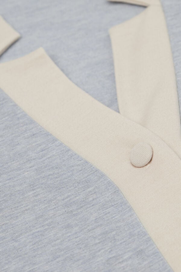 Intimissimi Camisón Abertura Frontal Modal Con Lana Cold Winter Night