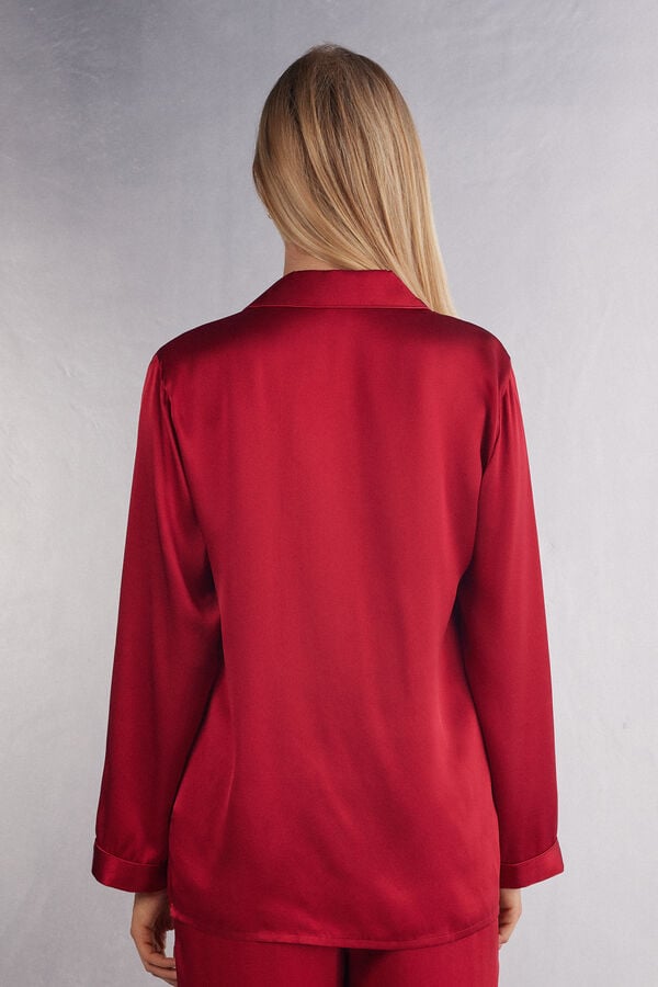 Intimissimi Chaqueta Corte Masculino De Raso De Seda