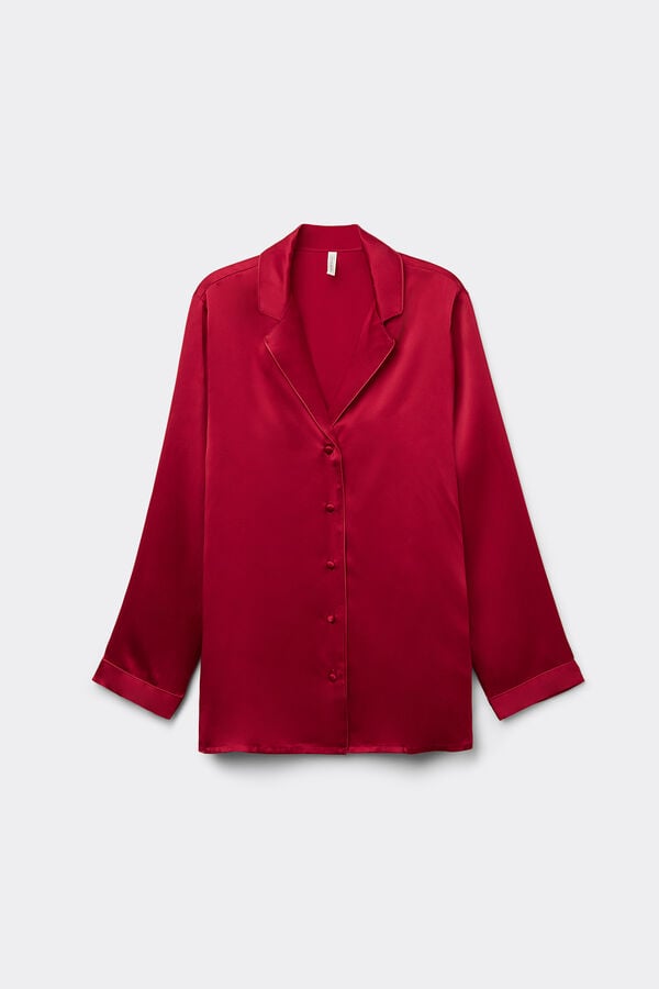 Intimissimi Chaqueta Corte Masculino De Raso De Seda