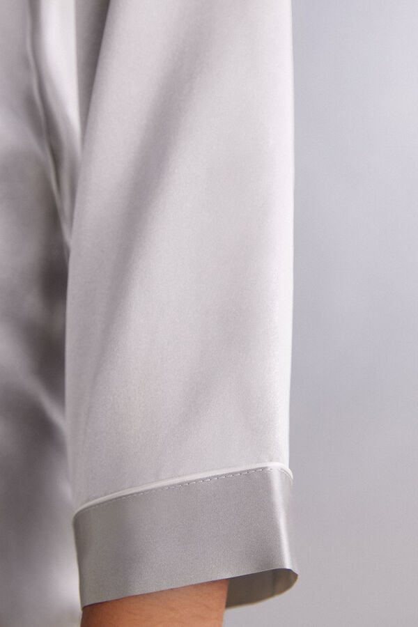 Intimissimi Chaqueta Corte Masculino de Raso de Seda