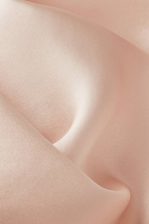 Intimissimi Enagua De Seda Y Aplicaciones De Encaje