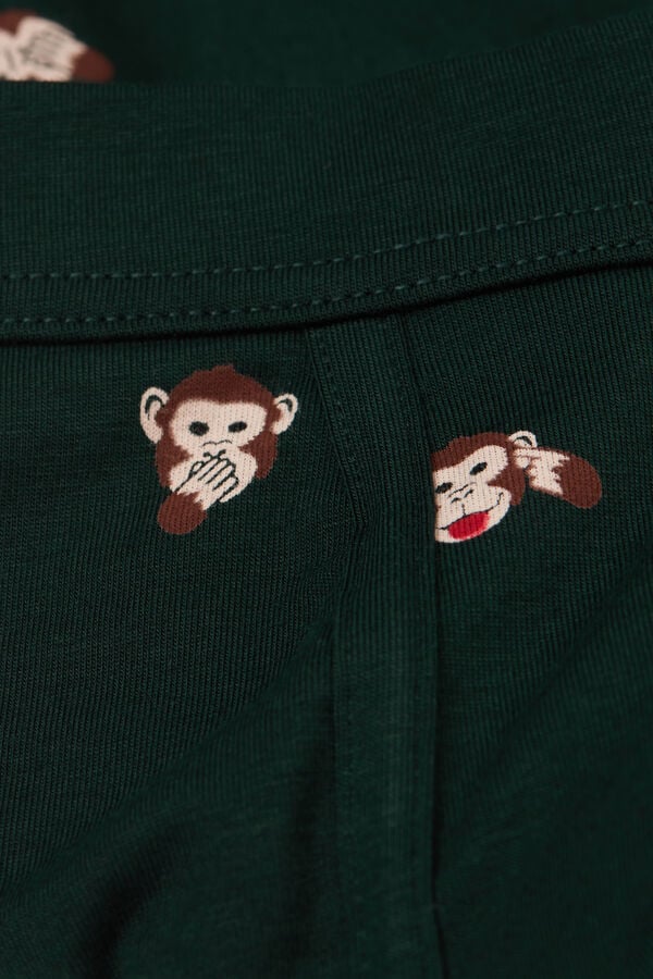 Intimissimi Bóxer Algodón Superior Estampado Monos