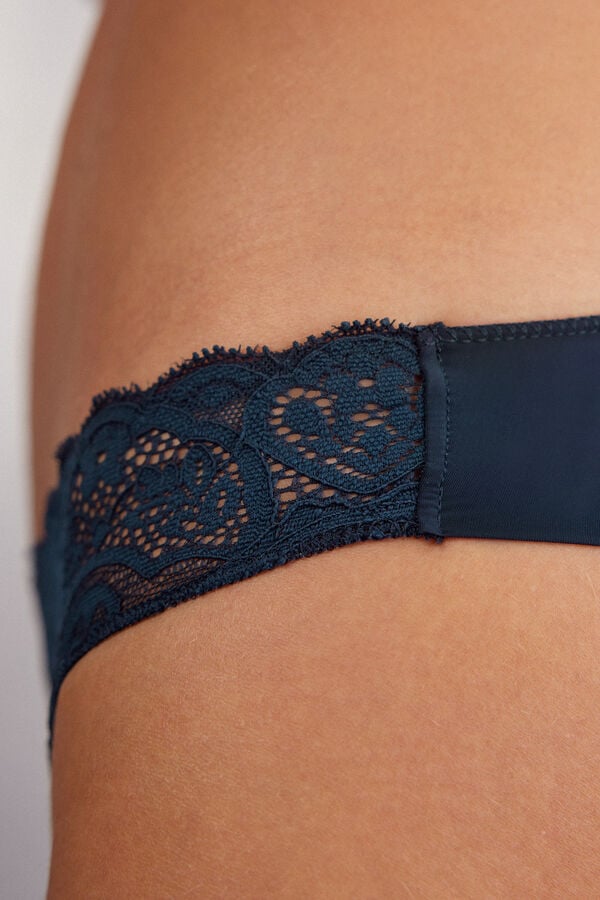 Intimissimi Brasileña de Encaje y Microfibra