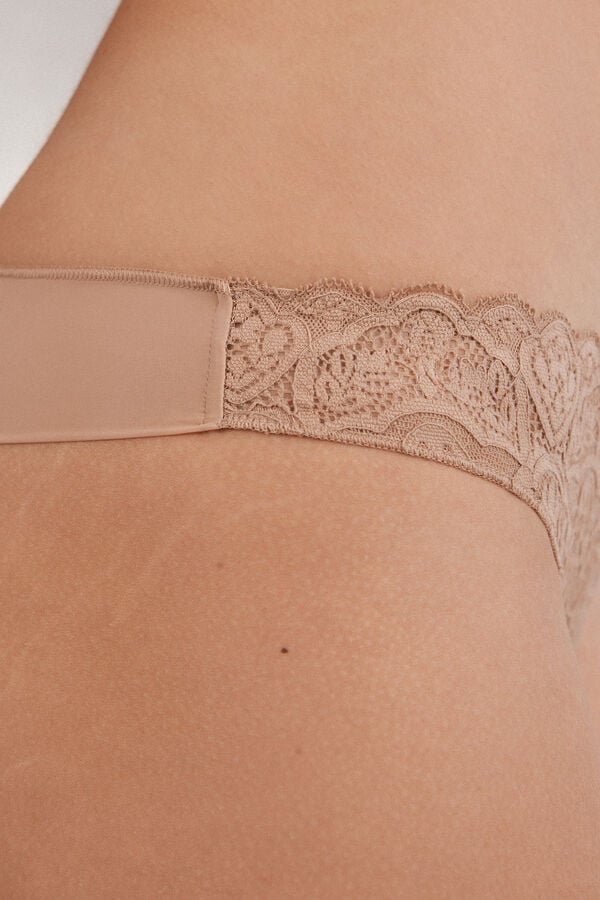 Intimissimi Brasileña de Encaje y Microfibra