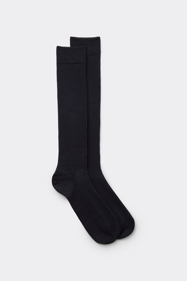 Intimissimi Calcetines Largos Algodón Soft Canalé