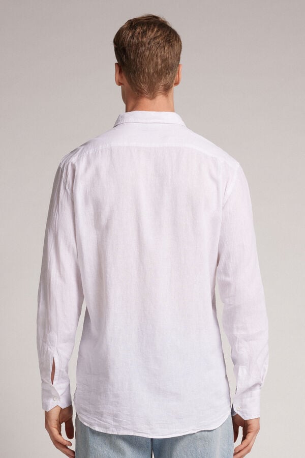 Intimissimi Camisa De Lino Y Algodón