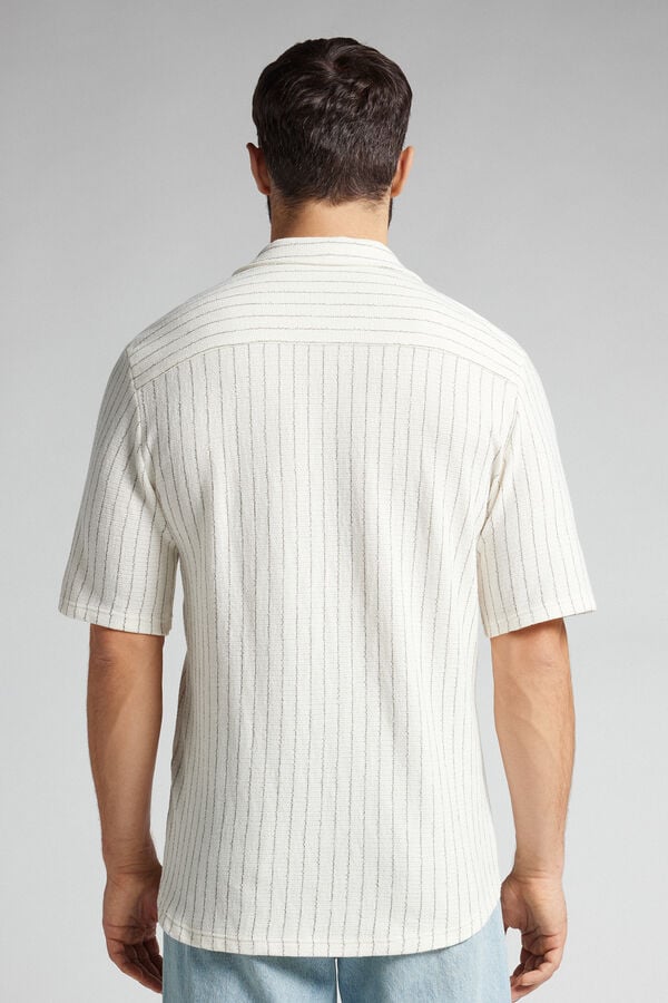 Intimissimi Camisa de Manga Corta Bolos de Rayas