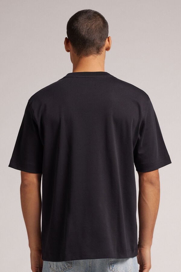 Intimissimi Camiseta Amplia de Algodón Interlock