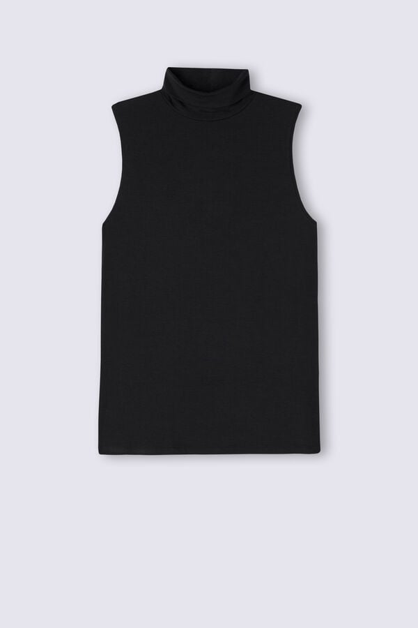 Intimissimi Chaleco De Cuello Alto En Micromodal