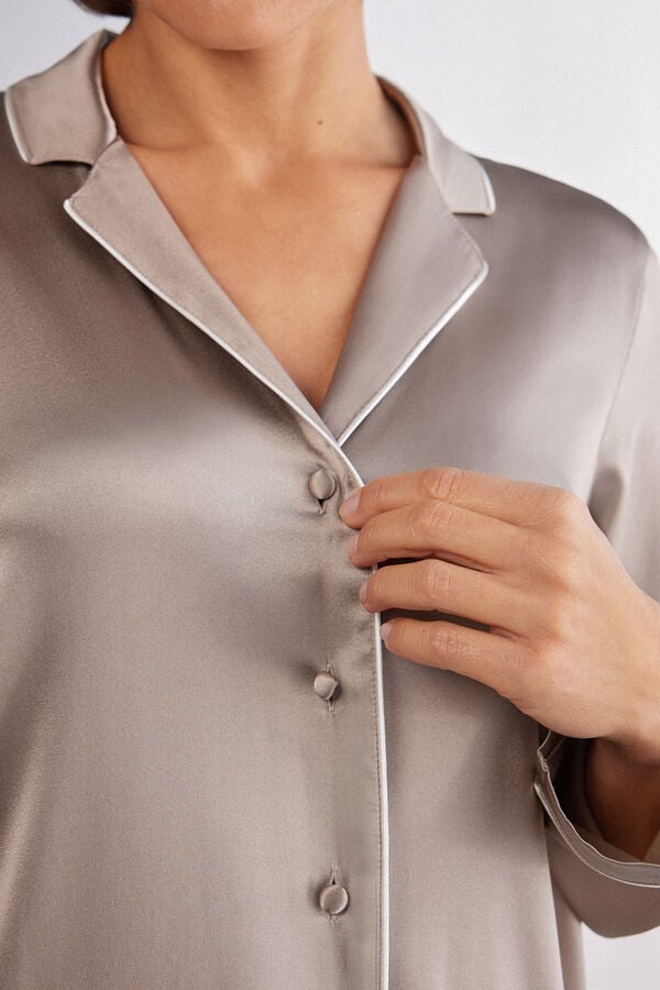 Intimissimi Chaqueta de Seda de Corte Masculino