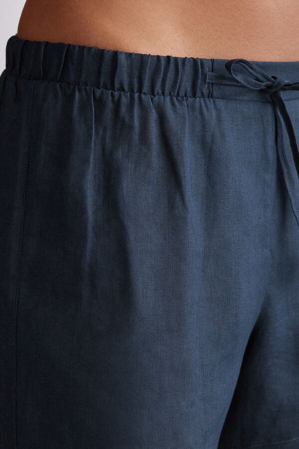 Intimissimi Pantalón Corto en Tela de Lino