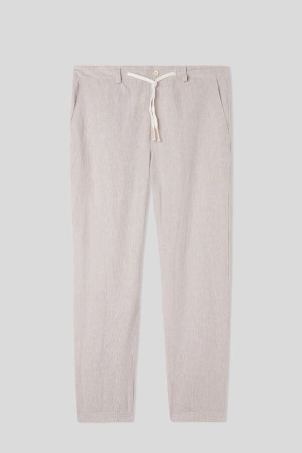 Intimissimi Pantalón Largo De Lino Y Algodón