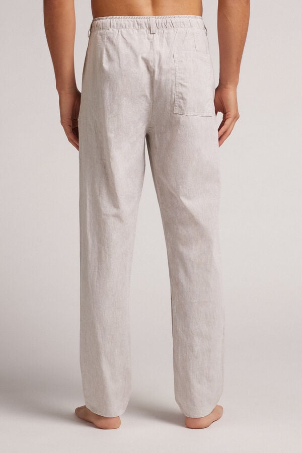 Intimissimi Pantalón Largo de Lino y Algodón