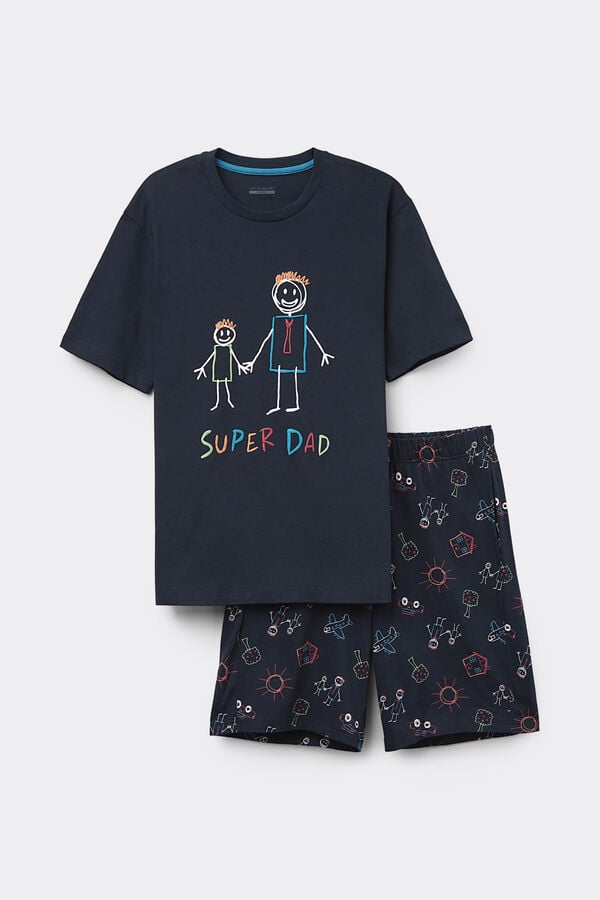 Intimissimi Pijama Corto De Algodón Super Dad
