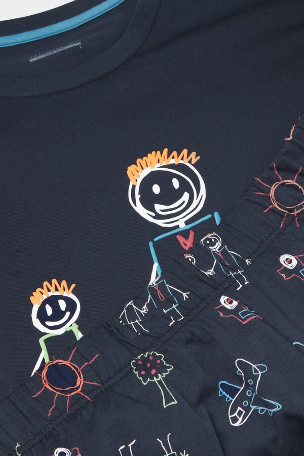 Intimissimi Pijama Corto De Algodón Super Dad