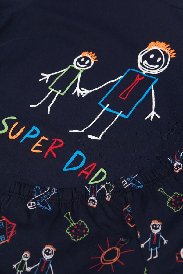 Intimissimi Pijama Corto Niño de Algodón Super Dad