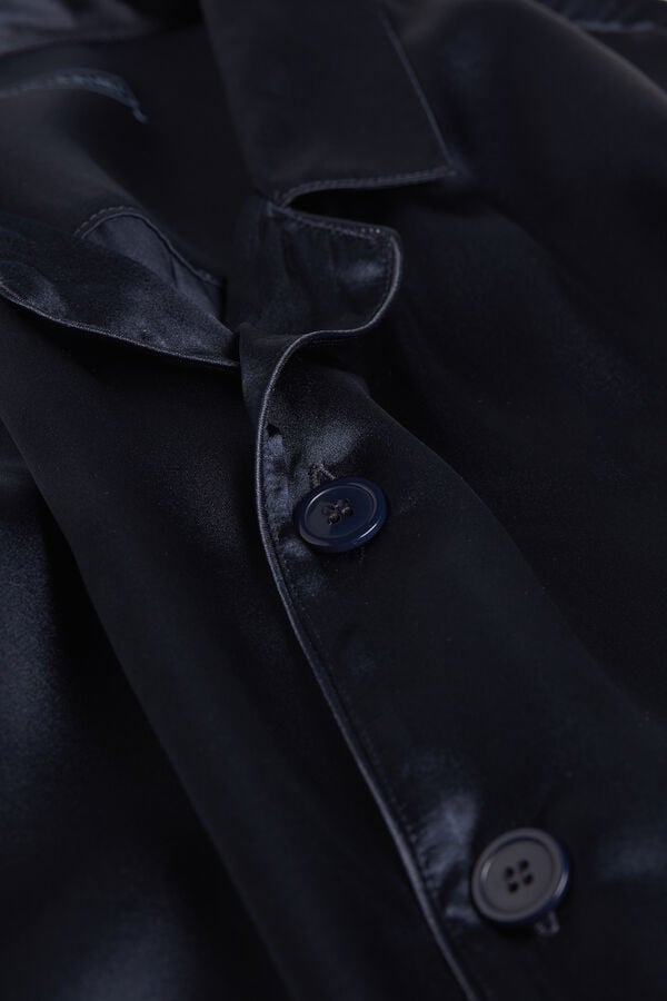 Intimissimi Pijama Largo De Seda Con Ribete