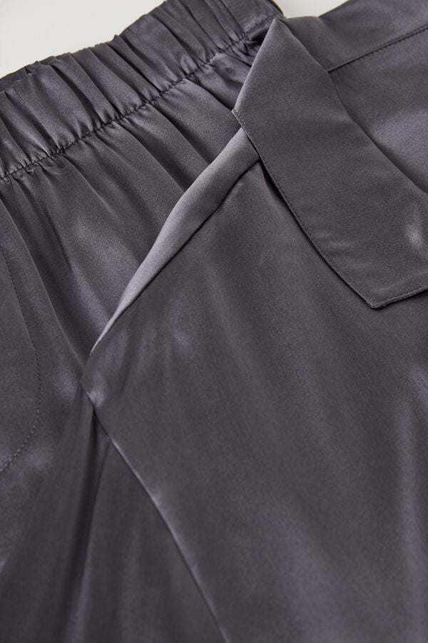 Intimissimi Pijama Largo De Seda Con Ribete