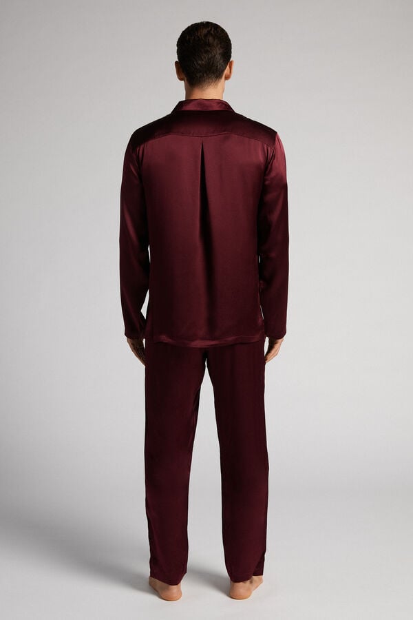 Intimissimi Pijama Largo de Seda con Ribete