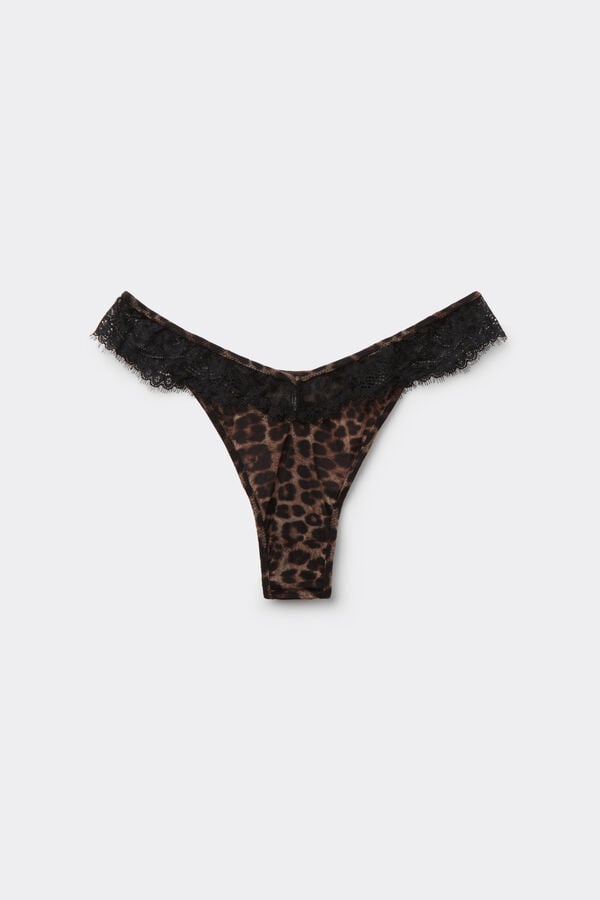 Intimissimi Tanga Estilo Años 80 Luxurious Leopard