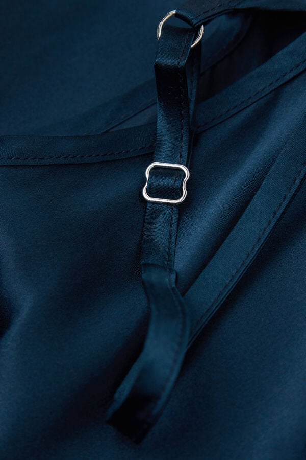 Intimissimi Top De Raso De Seda Con Escote De Pico