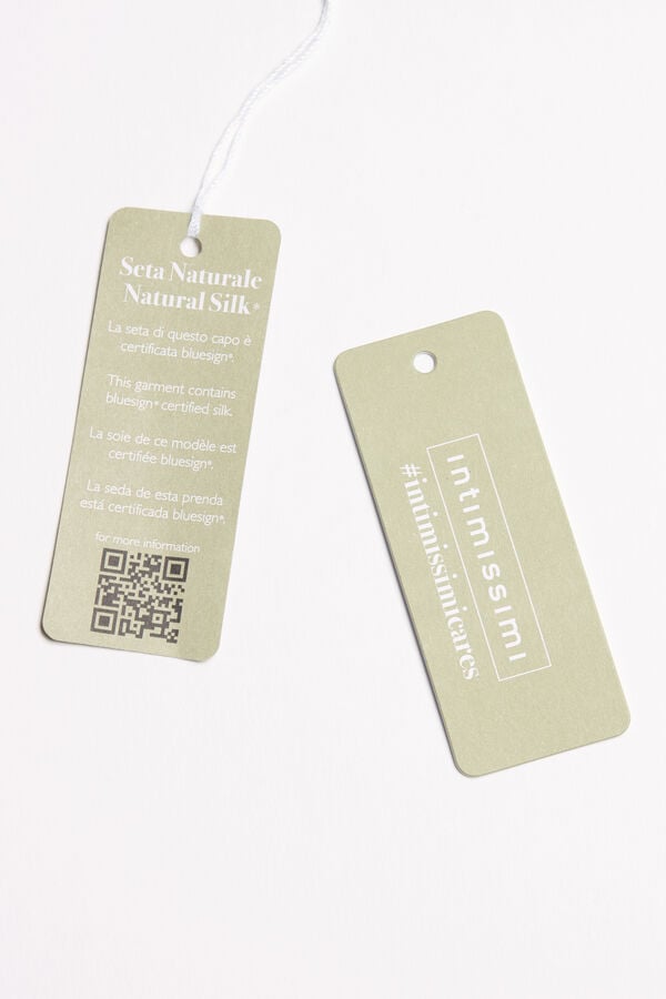 Intimissimi Top De Raso De Seda Con Escote De Pico