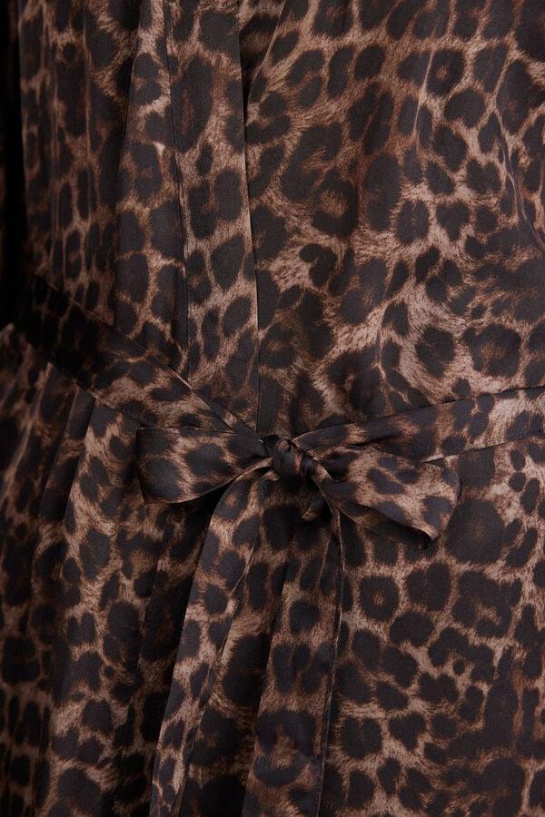 Intimissimi Kimono de Raso de Viscosa Luxurious Leopard