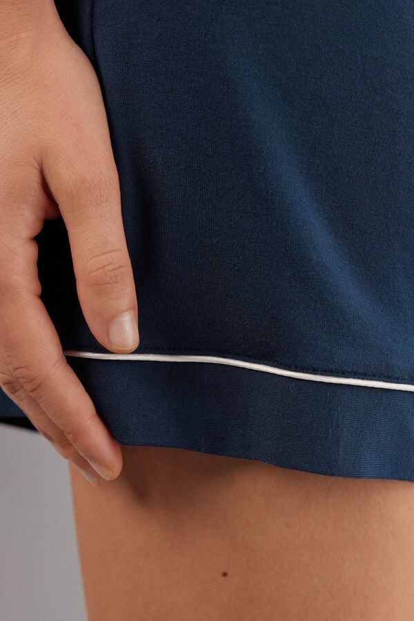 Intimissimi Pantalón Corto de Modal con Bordes en Contraste