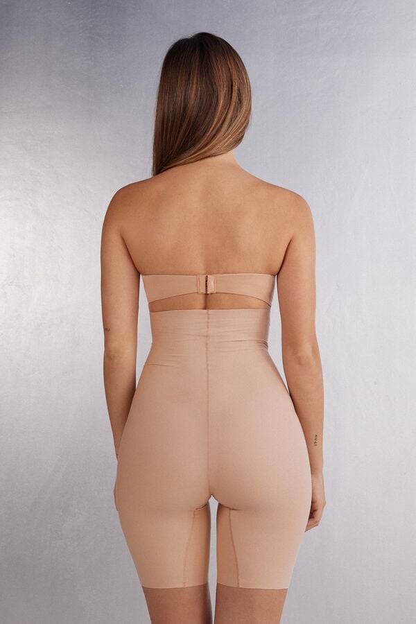 Intimissimi Pantalón Corto De Tiro Alto De Algodón Light Shaping