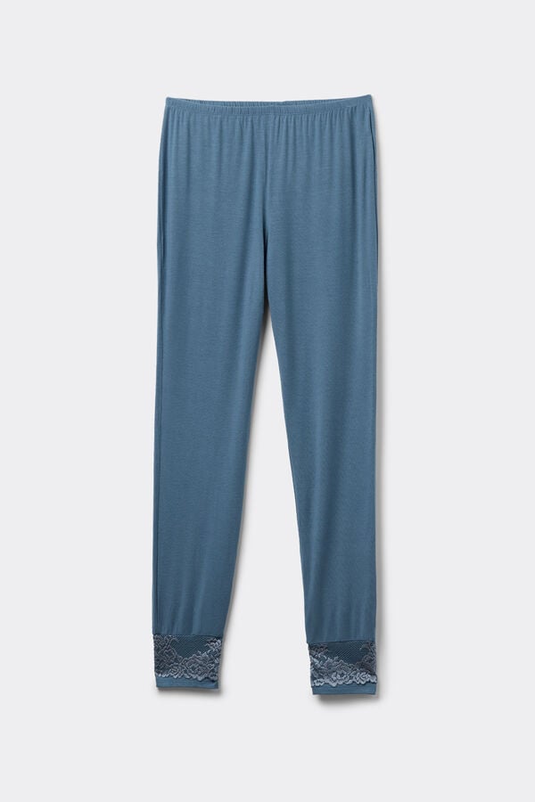 Intimissimi Pantalón Largo De Modal Con Bajo Elástico Pretty Flowers