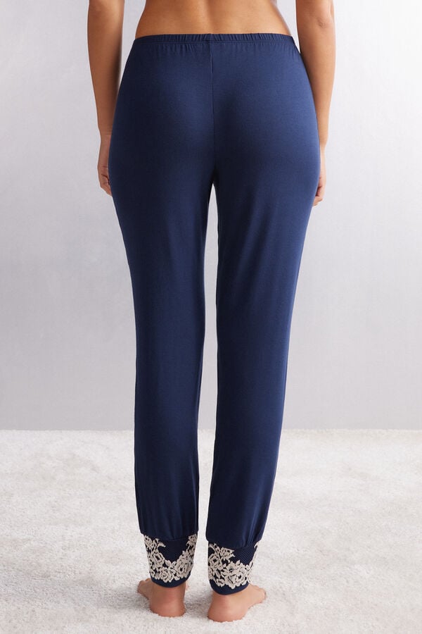 Intimissimi Pantalón Largo De Modal Con Bajo Elástico Pretty Flowers