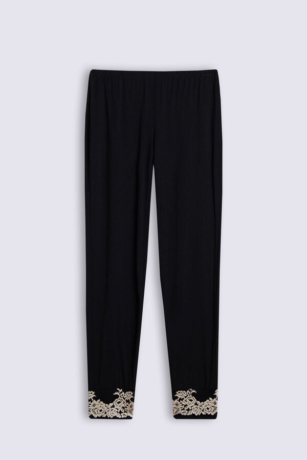 Intimissimi Pantalón Largo De Modal Con Bajo Elástico Pretty Flowers