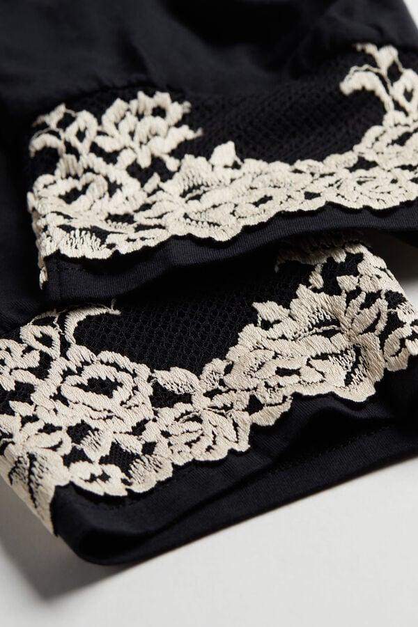 Intimissimi Pantalón Largo De Modal Con Bajo Elástico Pretty Flowers