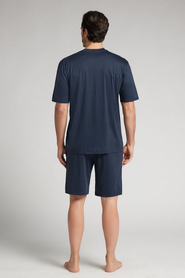 Intimissimi Pijama corto de algodón mercerizado premium
