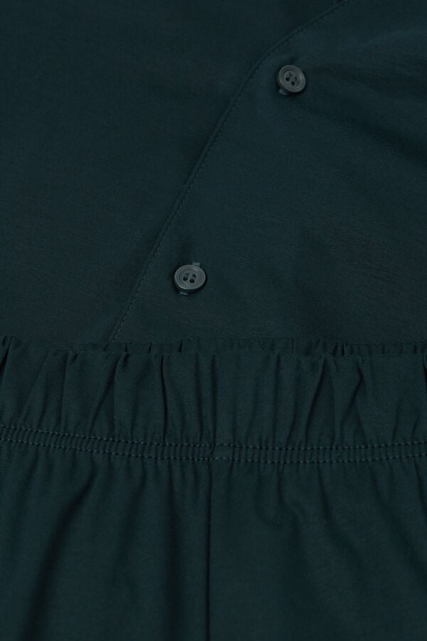 Intimissimi Pijama Largo Con Abertura Delantera De Algodón