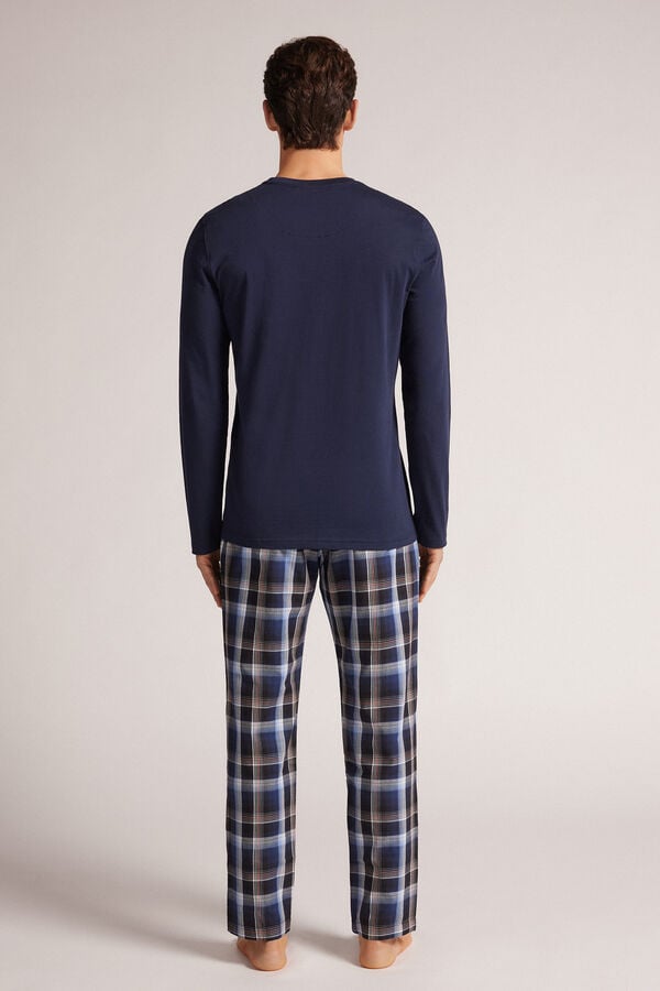 Intimissimi Pijama Largo de Algodón y Tela a Cuadros