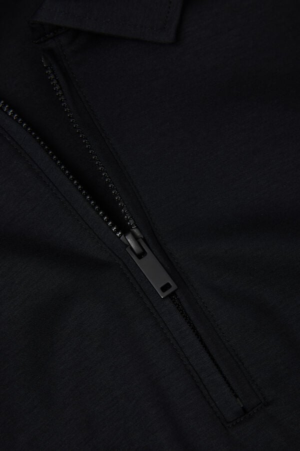 Intimissimi Polo De Manga Corta Con Cremallera De Algodón Premium Mercerizado