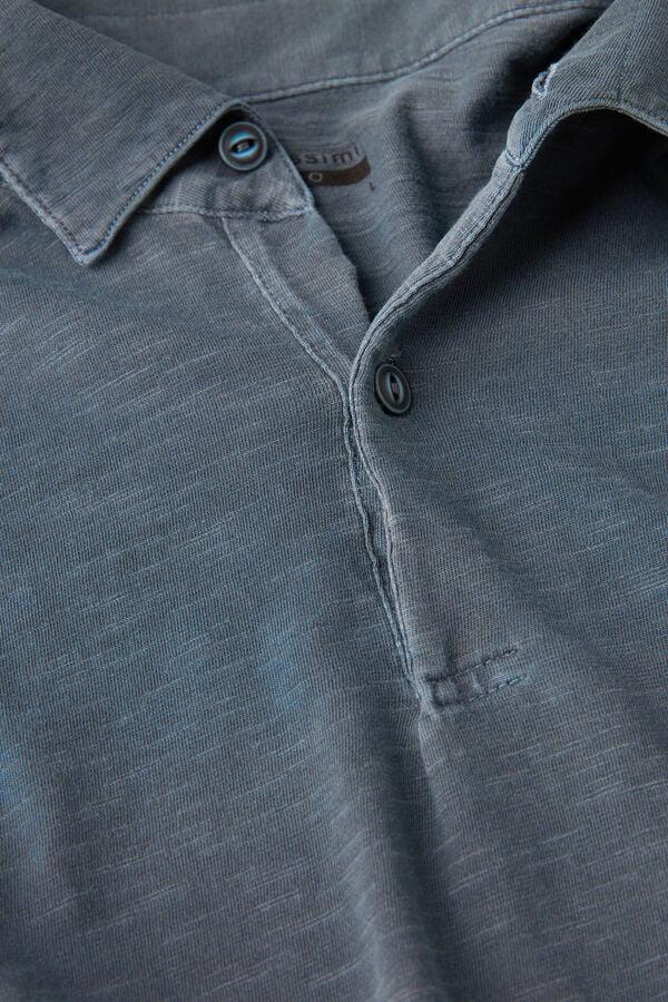 Intimissimi Polo De Manga Corta De Algodón Jaspeado Washed Collection