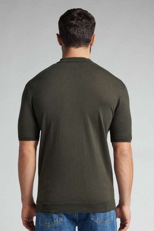 Intimissimi Polo de Manga Corta de Punto de Algodón