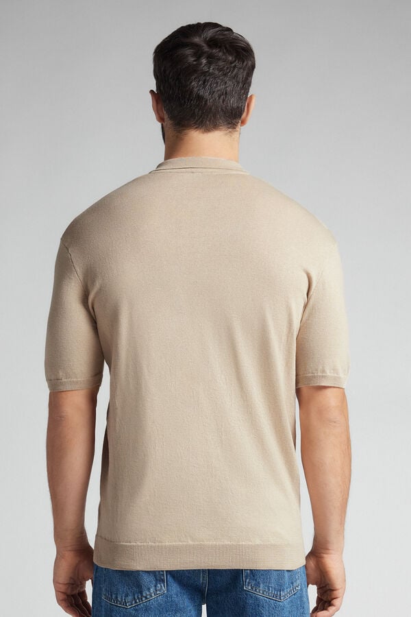 Intimissimi Polo de Manga Corta de Punto de Algodón
