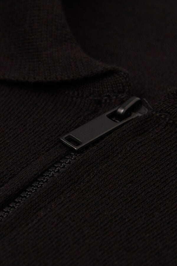 Intimissimi Polo Manga Larga De Punto Con Cremallera