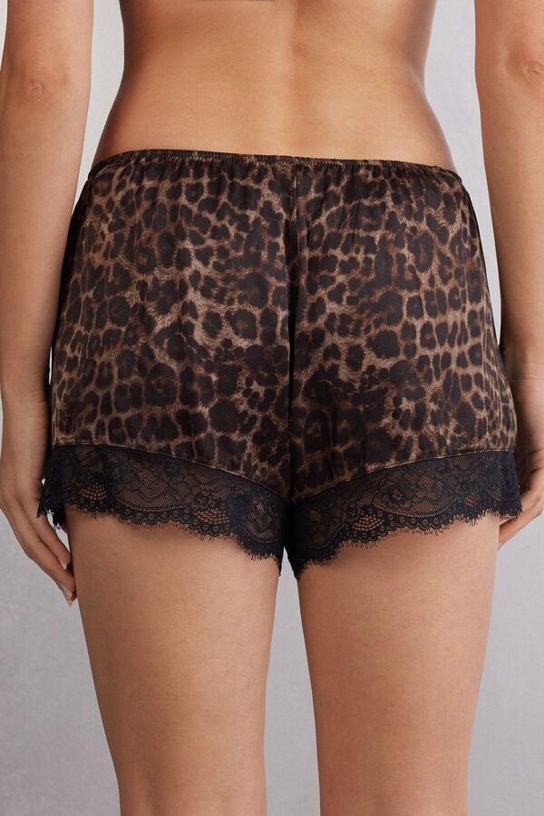 Intimissimi Shorts De Raso De Viscosa Luxurious Leopard